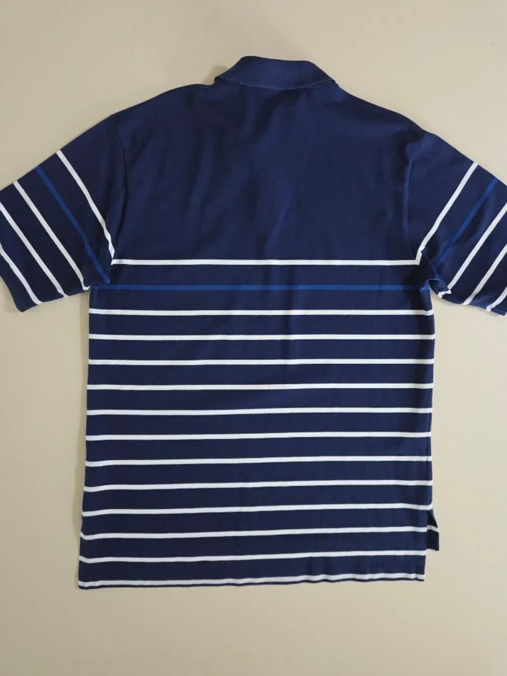 Polo Ralph Lauren Men's Navy Short Sleeve Stripe Polo Shirt